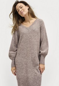 Ellos Collection KLEID - Gebreide jurk - beige
