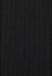 Black ribbed fabric with a fine texture, featuring vertical lines. The material appears soft and lightweight, suitable for garments.
