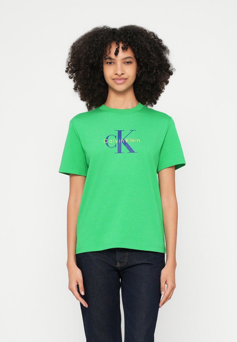 Calvin Klein Jeans T-shirt print groen Calvin Klein Jeans T-shirt print groen