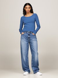 Tommy Hilfiger SLIM  - Top dugih rukava - fossil blue
