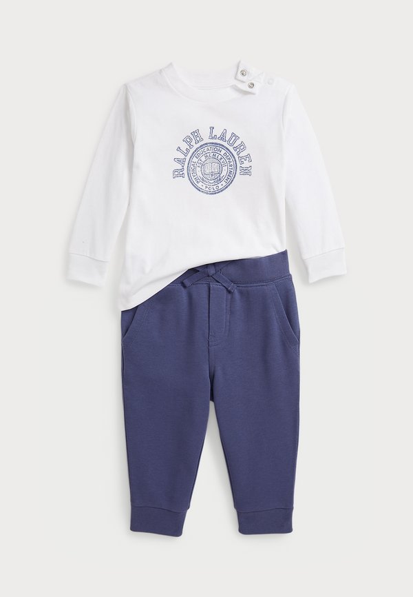 LOGO COTTON TEE & TERRY JOGGER PANT SET - Long sleeved top