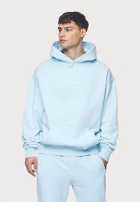 Pegador COLNE LOGO HOODIE - Džemperis ar kapuci - washed baby blue/white