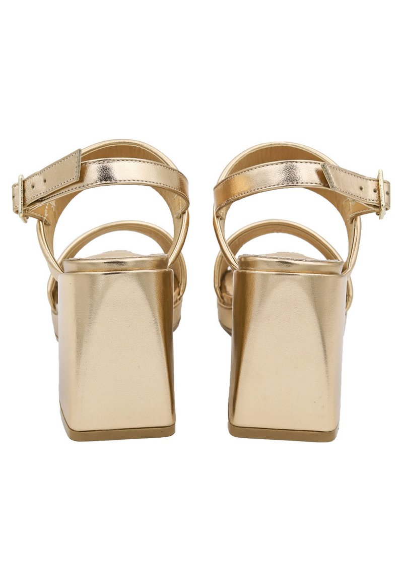 sandali plateau oro