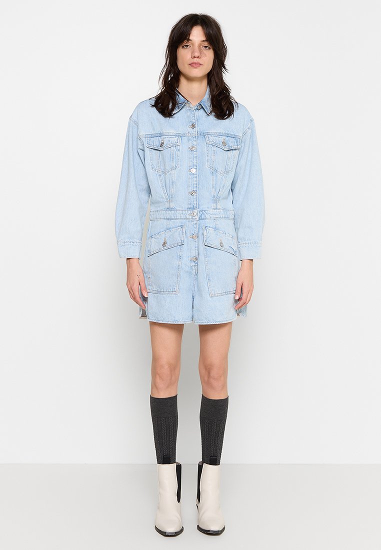 7 For All Mankind Jumpsuit lichtblauw 7 For All Mankind Jumpsuit lichtblauw