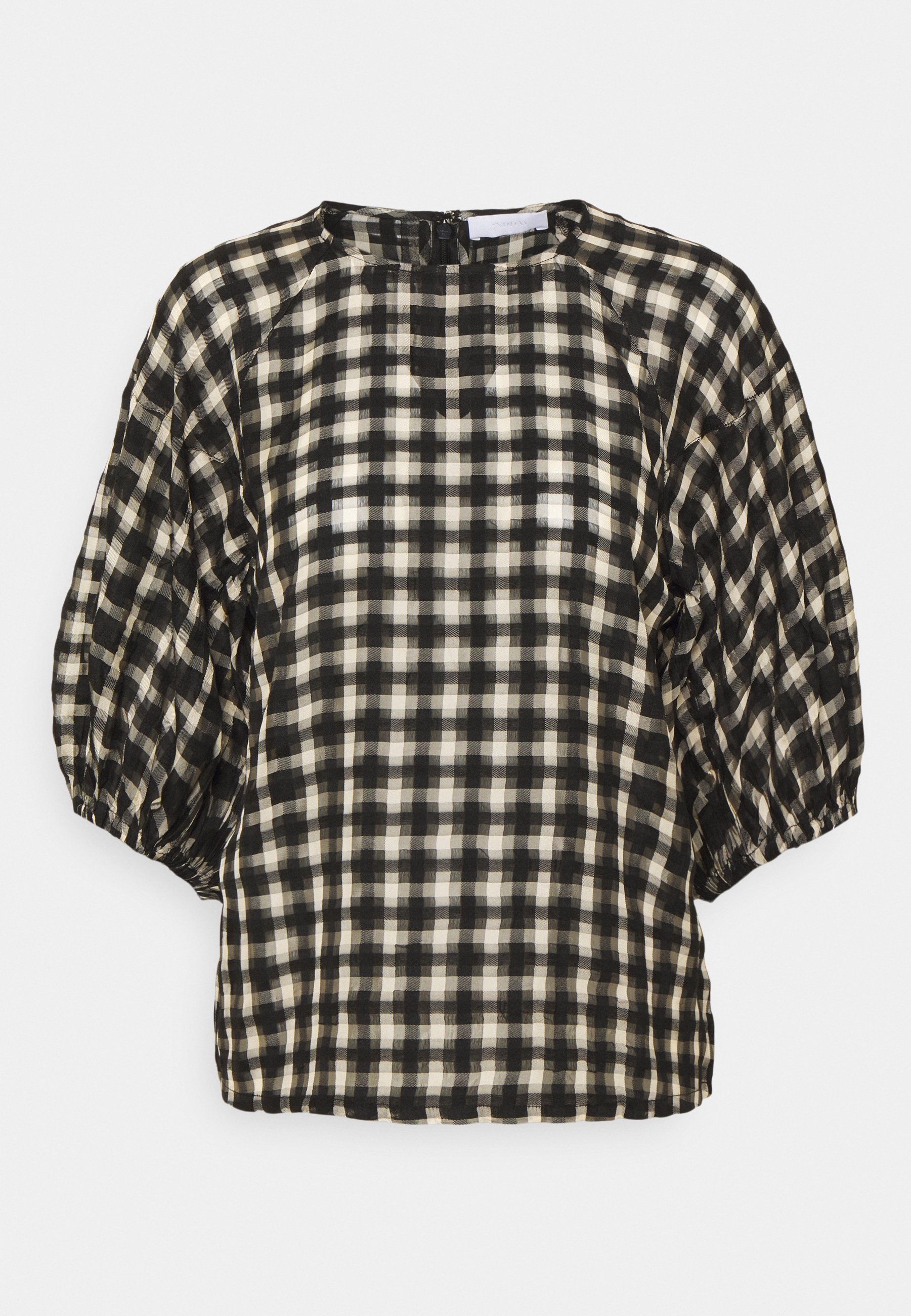 Women SAFFRON STRUCTURED CHECK - Blouse Women SAFFRON STRUCTURED CHECK - Blouse