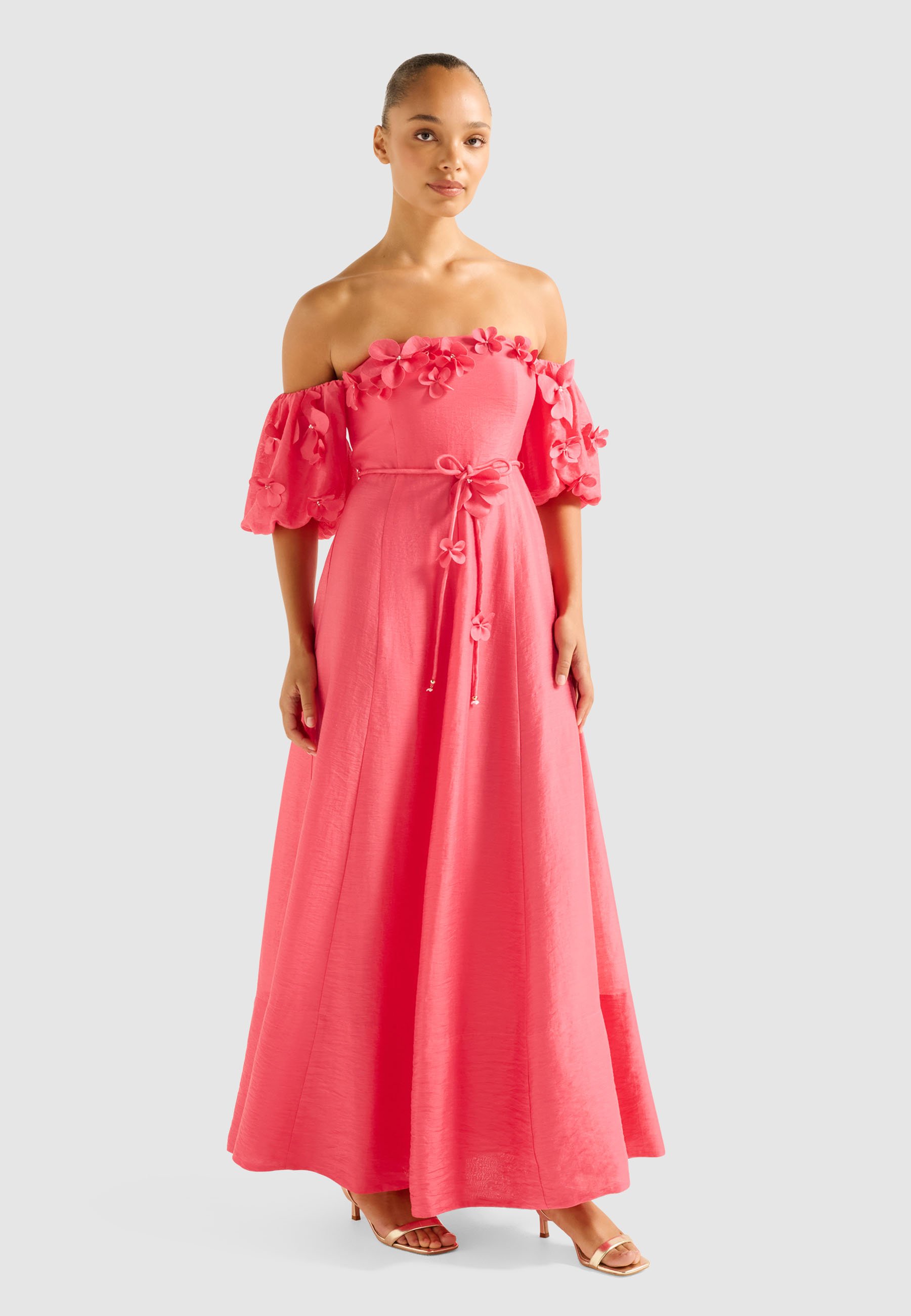 chinese dress ladies Forever new – Courtney Placement Print Maxi – Dresses – Floral / Pink main image 0