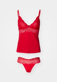 VEST THONG SET - Aluspesu komplekt - bright red