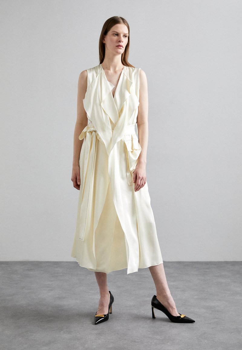Victoria Beckham TRENCH DRESS - Kokteiļkleita/ballīšu kleita - ivory