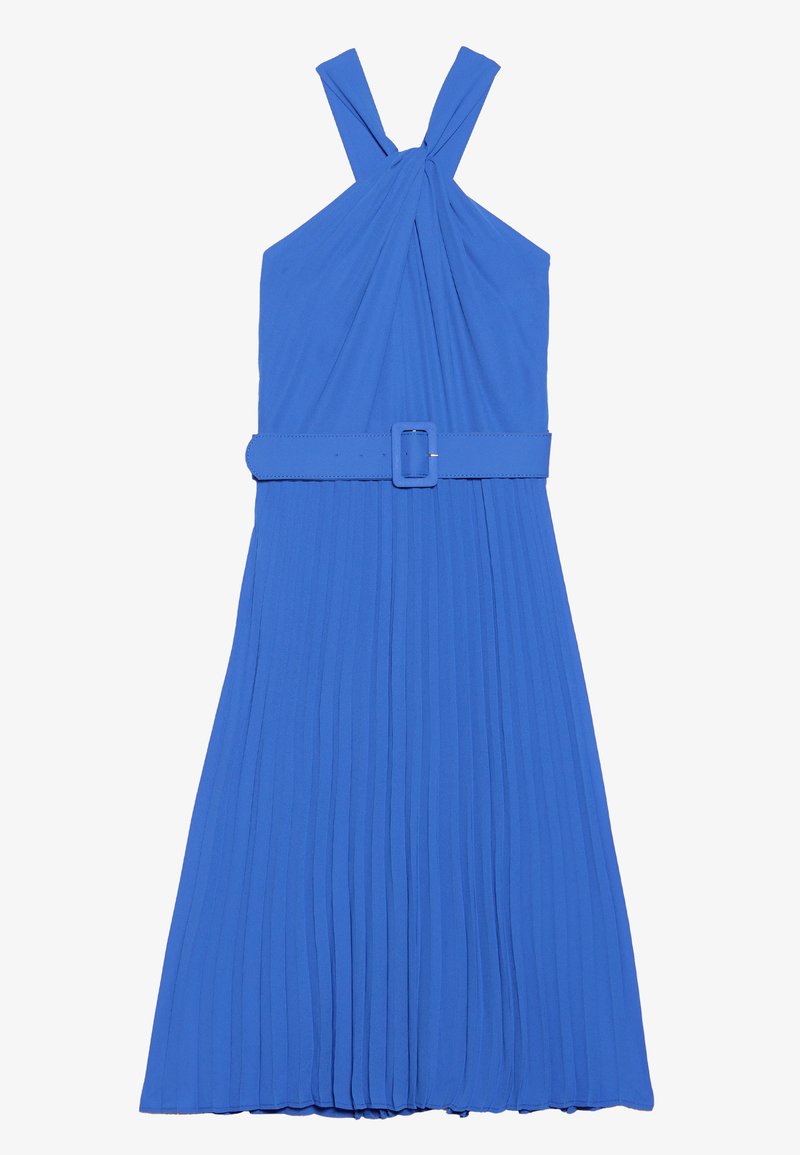strapless open back dress Joseph Martini Habotai Silk Dress - Size 38 - Blue
