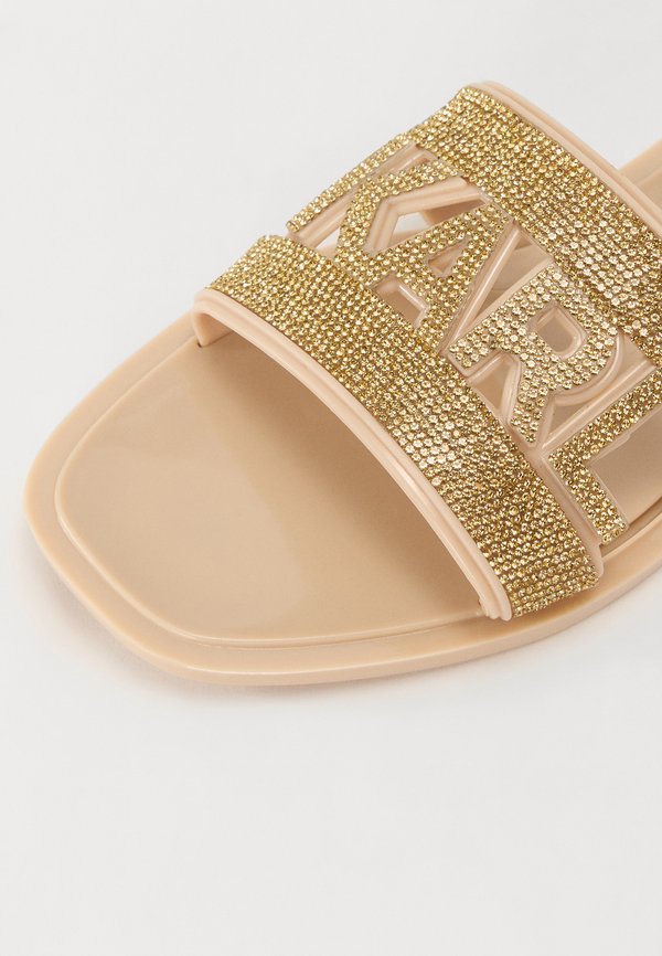 JELLY - Slippers - gold rubber3