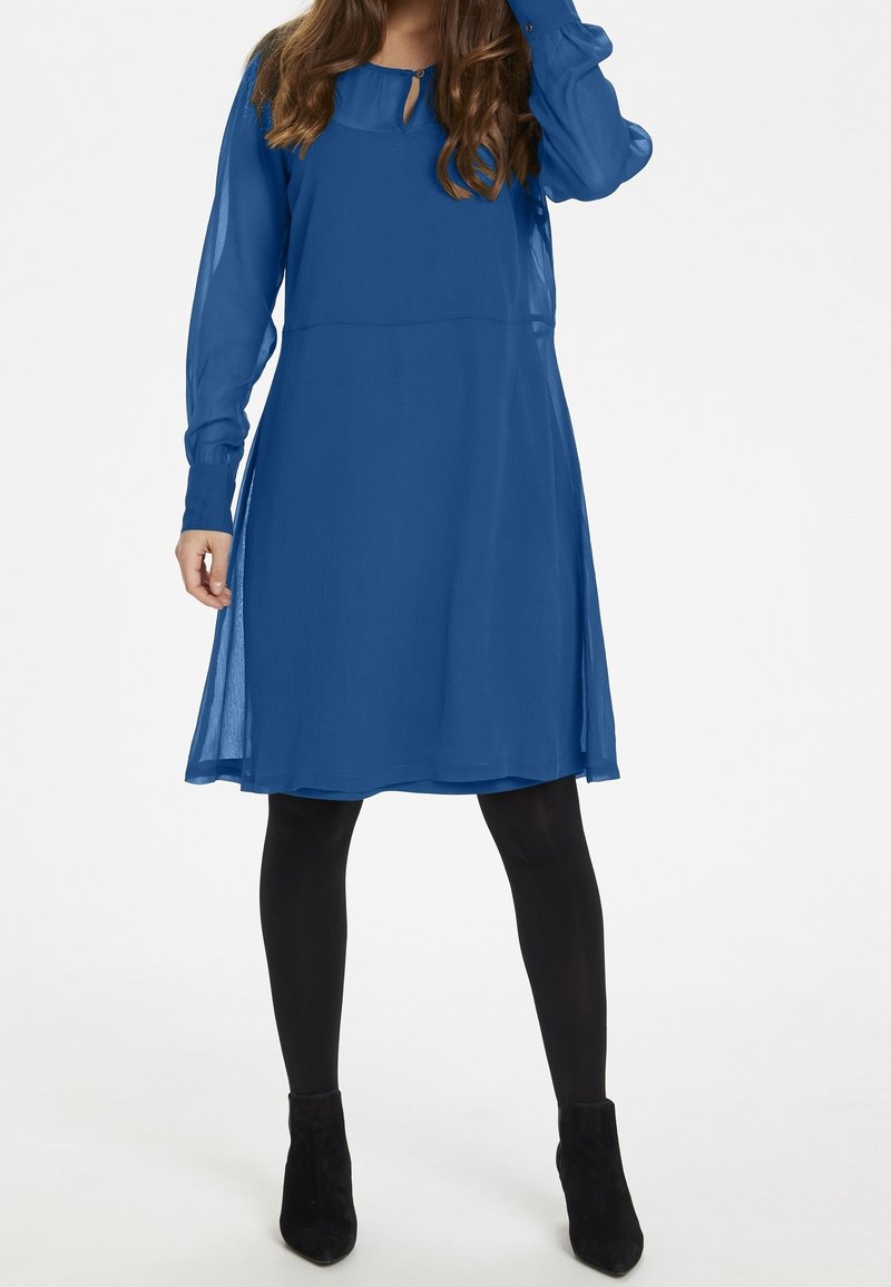 blue or black dress or gold and white Hyacinth House Blue Eyelet Cut-Out Larkspur Dress Blue Eyelet / S