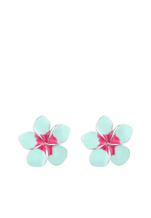 FLOWER BLOSSOM - Ohrringe - türkis/pink