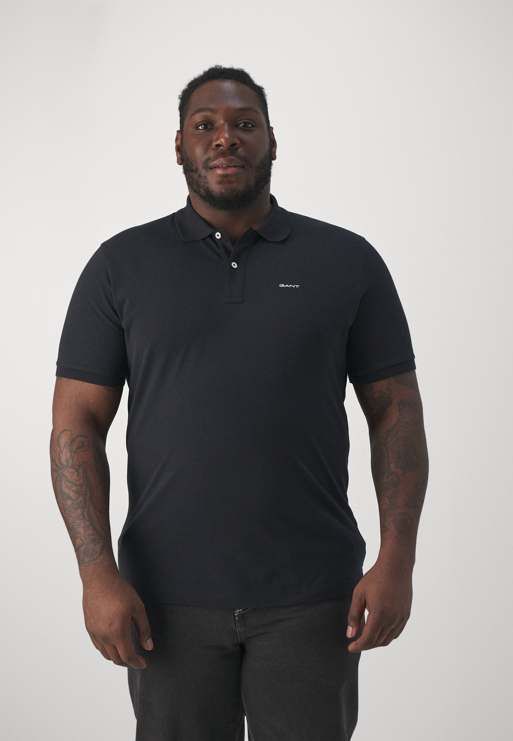 gant black polo