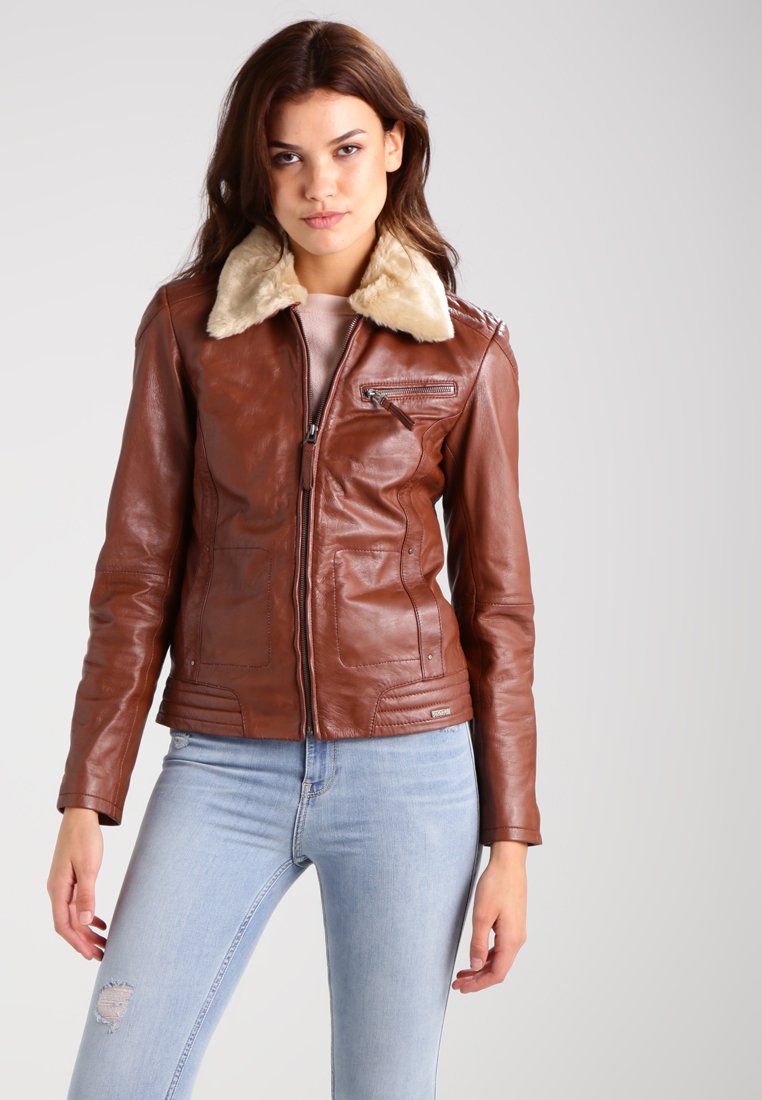 Maze MORELIA - Lederjacke - cognac