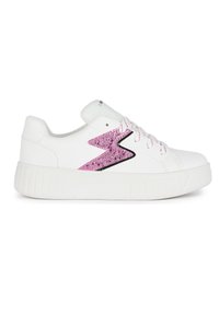Geox J MIKIROSHI - Sneakers - white fuchsia