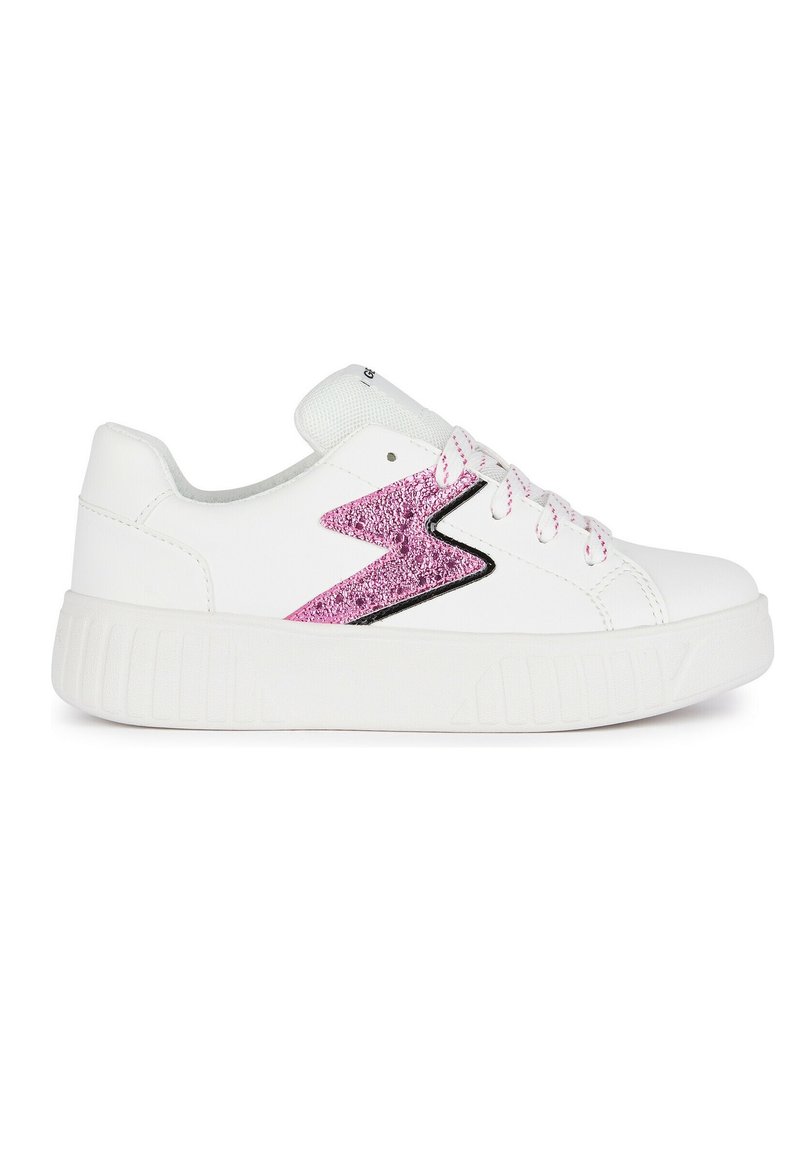Geox J MIKIROSHI - Sneakers - white fuchsia