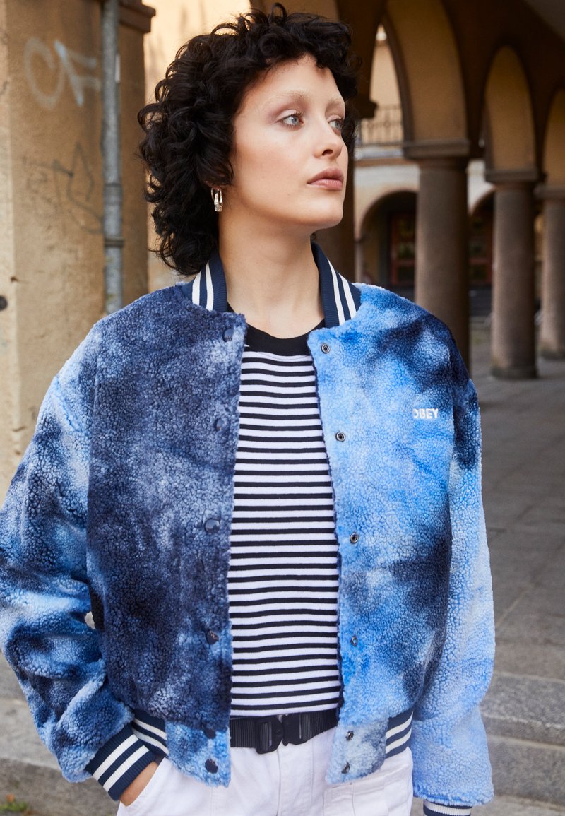 Obey Clothing EVELYN VARSITY JACKET Bomber Jacket midnight/light