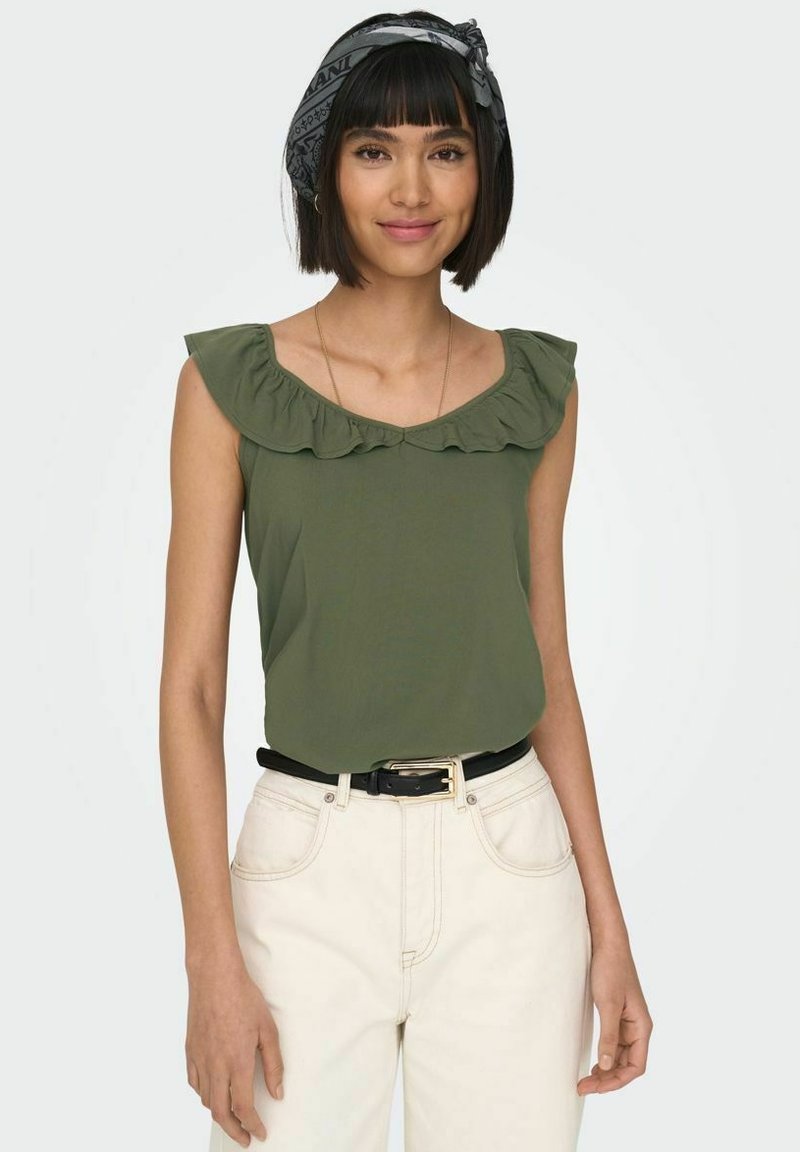 ONLY GERÜSCHTES - Bluse - khaki