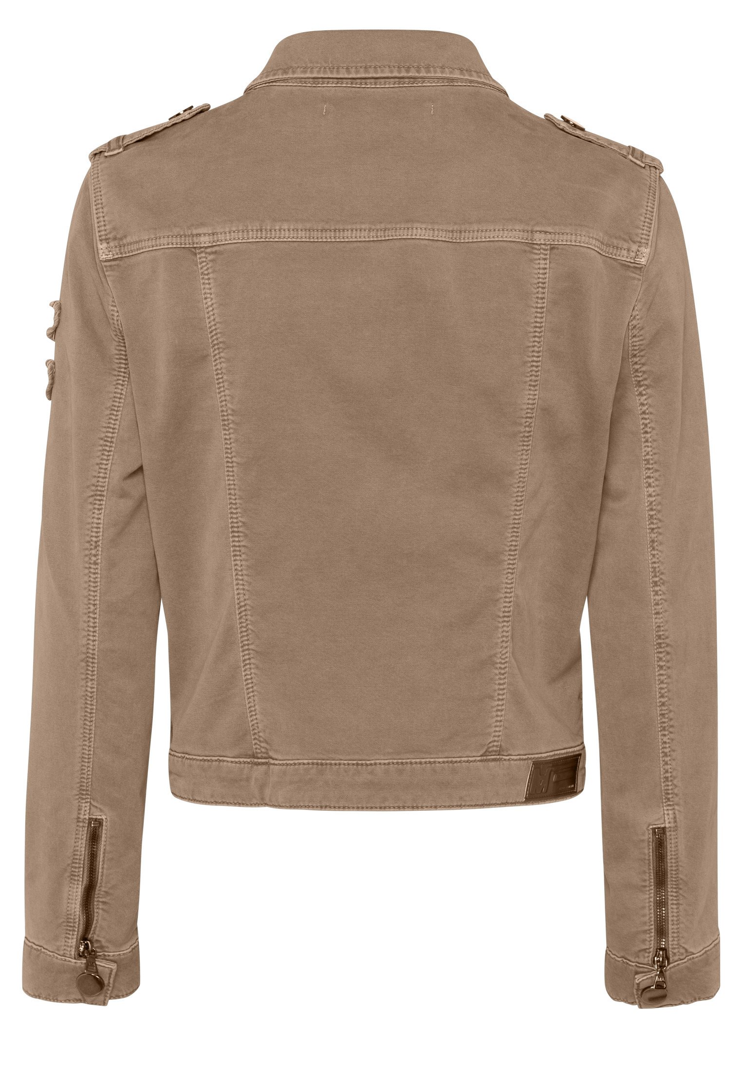 taupe denim jacket
