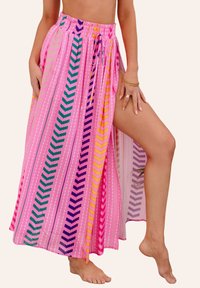 Cupshe VIBRANT CHEVRON WRAP - Complementos de playa - neon pink