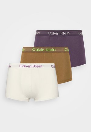 LOW RISE TRUNK 3 PACK STENCIL LOGO COTTON STR - Trunks - bone/coffee liqueur
