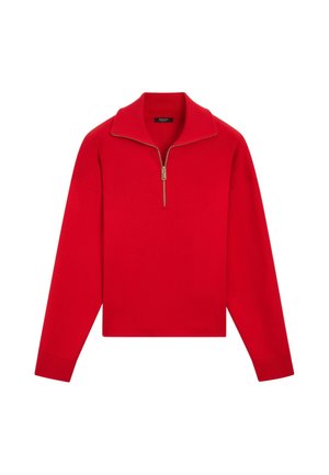 Massimo Dutti, Svetr - mottled red