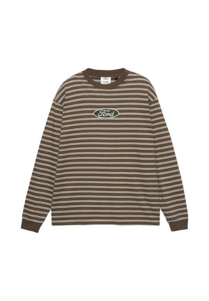 FORD STRIPED - Top s dlhým rukávom - brown