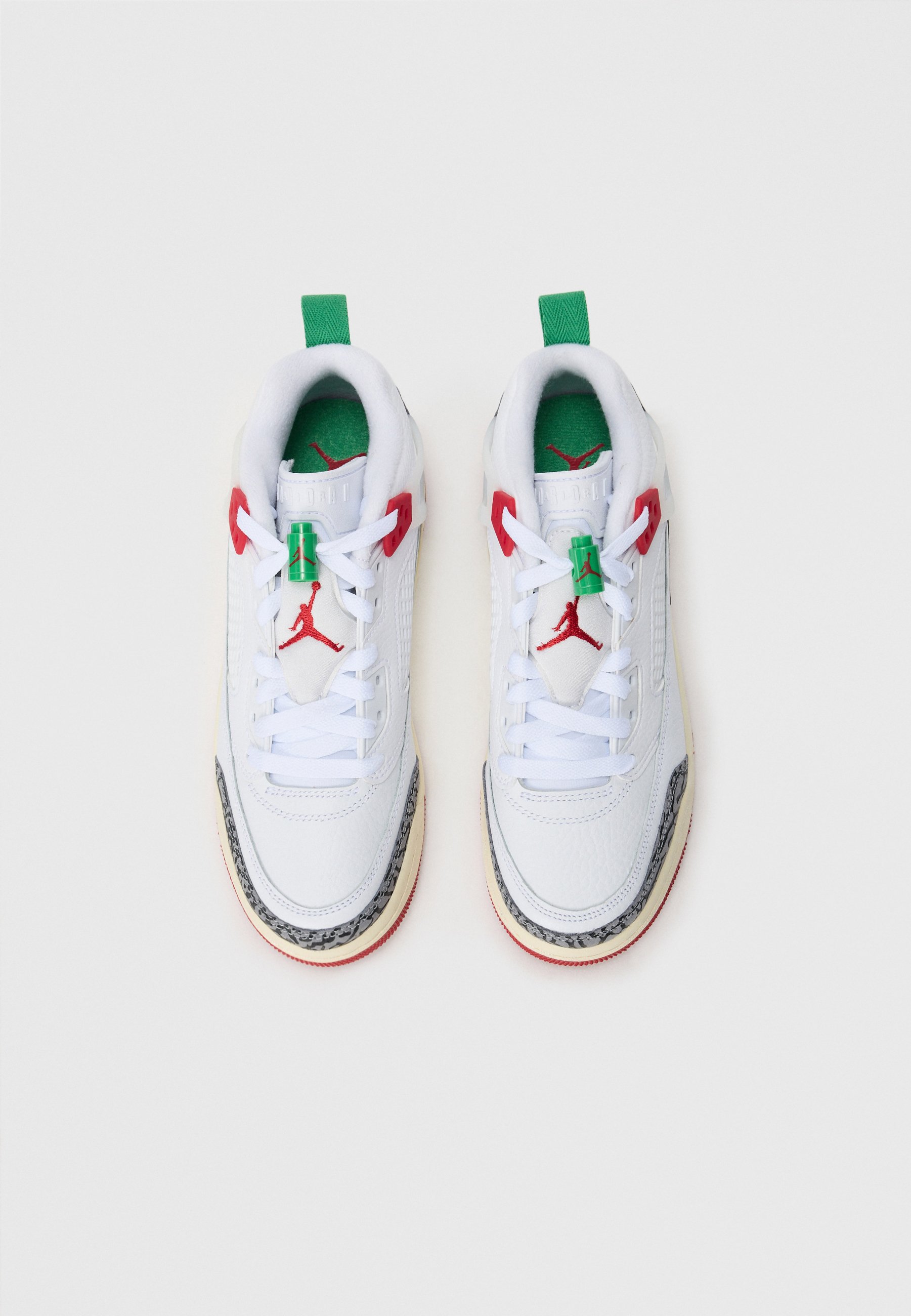 jordan spizike white green glow