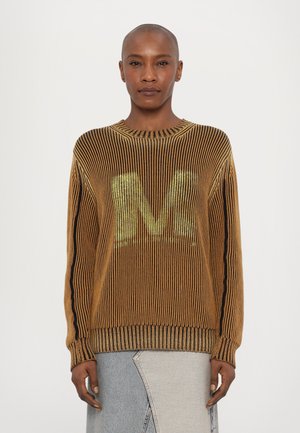 CREWNECK - Jumper - saffron/black