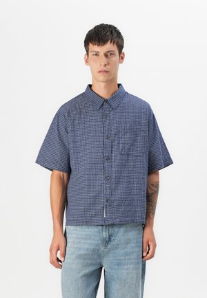BOXY CHECK SHIRT UNISEX - Pogājama blūze - blue