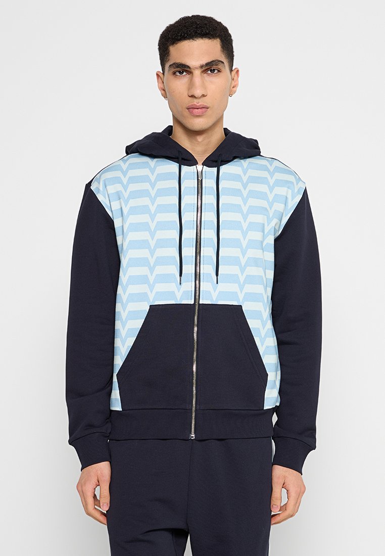 Missoni Sweater met rits lichtblauw