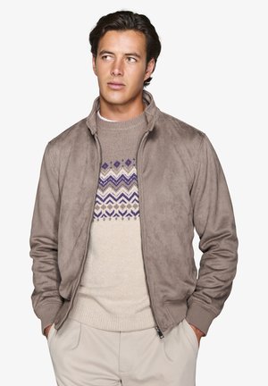 Bomberjakke - taupe solid