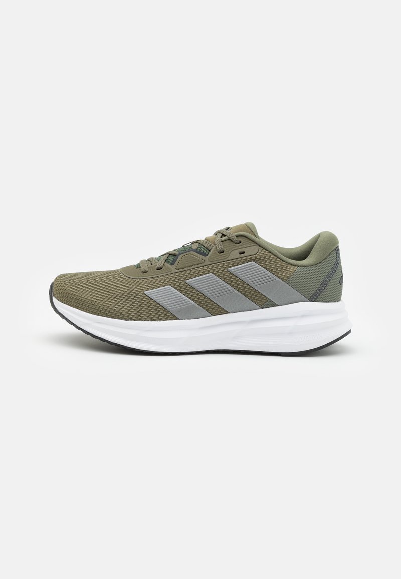 adidas Performance GALAXY 7 M - Road running shoes - olive strata/iron metallic/core black