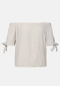 Blūze - khaki/white