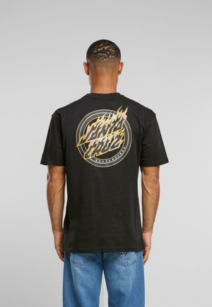 HOLO FLAMED DOT  - Print T-shirt - black