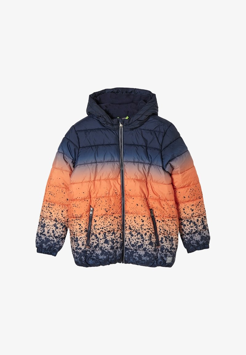 s.Oliver GEFÜTTERTE STEPP MIT FARBEFFEKT - Winter jacket - dark blue aop