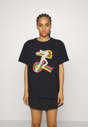 GRAPHIC JET TEE - T-shirt con stampa - caviar