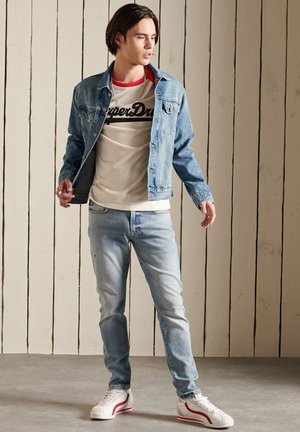 HIGHWAY TRUCKER - Denim jacket - blondey indigo vintage