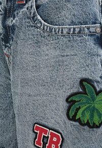 True Religion BOBBY SN NO FLAP PATCHES - Denim shorts - blue