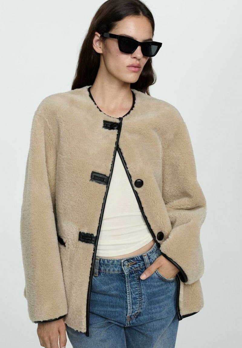 Mango Chaqueta de entretiempo - beige