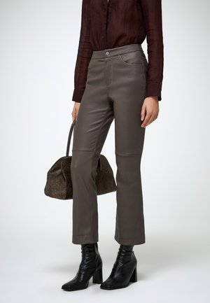 AMBRE - Pantaloni di pelle - brown
