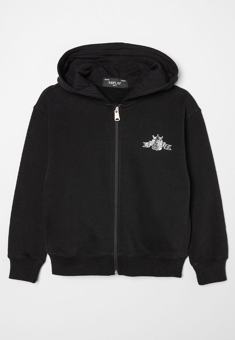 Replay Sweater met rits zwart Replay Sweater met rits zwart