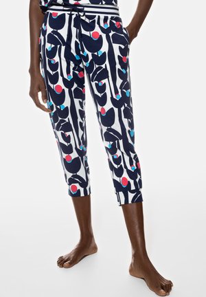 mey IN 3/4-LÄNGE SERIE FLOWER JUNGLE - Nachtwäsche Hose - deep shadow