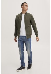 Blend BHArco - Felpa con zip - ivy green