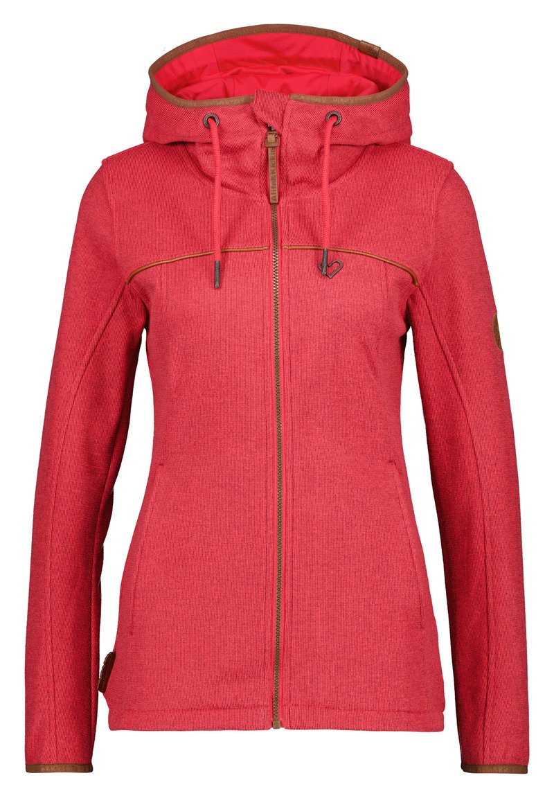 alife & kickin Fleecejas donkerroze alife & kickin Fleecejas donkerroze