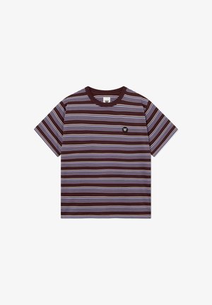 WOOD WOOD, WWLUCAS TEE 25381 - T-shirts print - decadent chocolate stripe