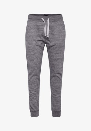 Grijze sweatpants van een gestructureerde stof, met een drawstring taille en elastische boorden. Het ontwerp bevat een gemêleerde afwerking en twee zakken.