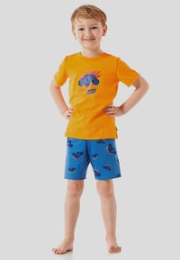 Schiesser KURZ - WORLD SET - Pyjama - orange blau