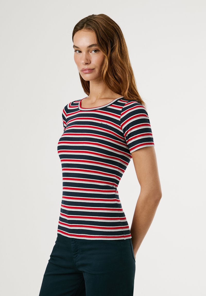 Pepe Jeans Triko s potiskem - dulwich blue