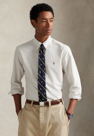 CUSTOM FIT STRIPED OXFORD SHIRT - Πουκάμισο - coastal beige/white